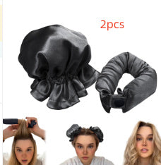 New Heatless Curl Stick With Cloth Cover Cute Ball Head Hair Curler Headband Hair Rollers Wave Form Curling Rod Hair Style Tools Gadgets