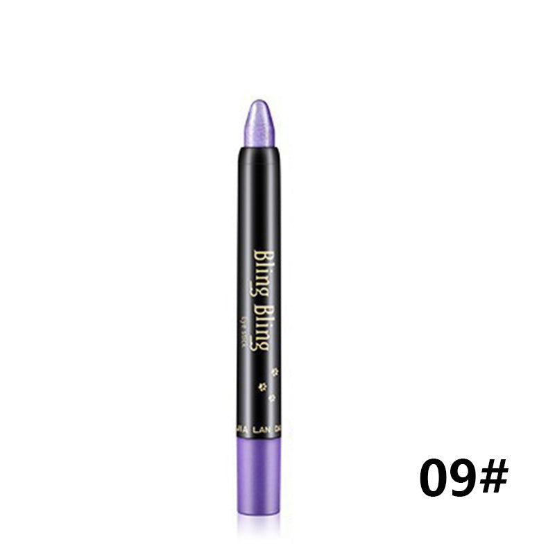 Pearlescent Silkworm Eyeshadow Pen Lasting Waterproof And Not Blooming Shiny Pearlescent Gel Pen 15 Color Eye Shadow Pen