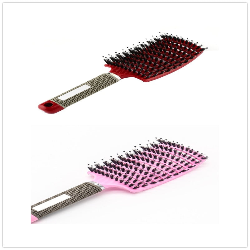 Hairbrush Anti Kit Brushy Women Detangler Hair Brush Bristle Nylon Scalp Massage  Teaser Hair Brush Comb