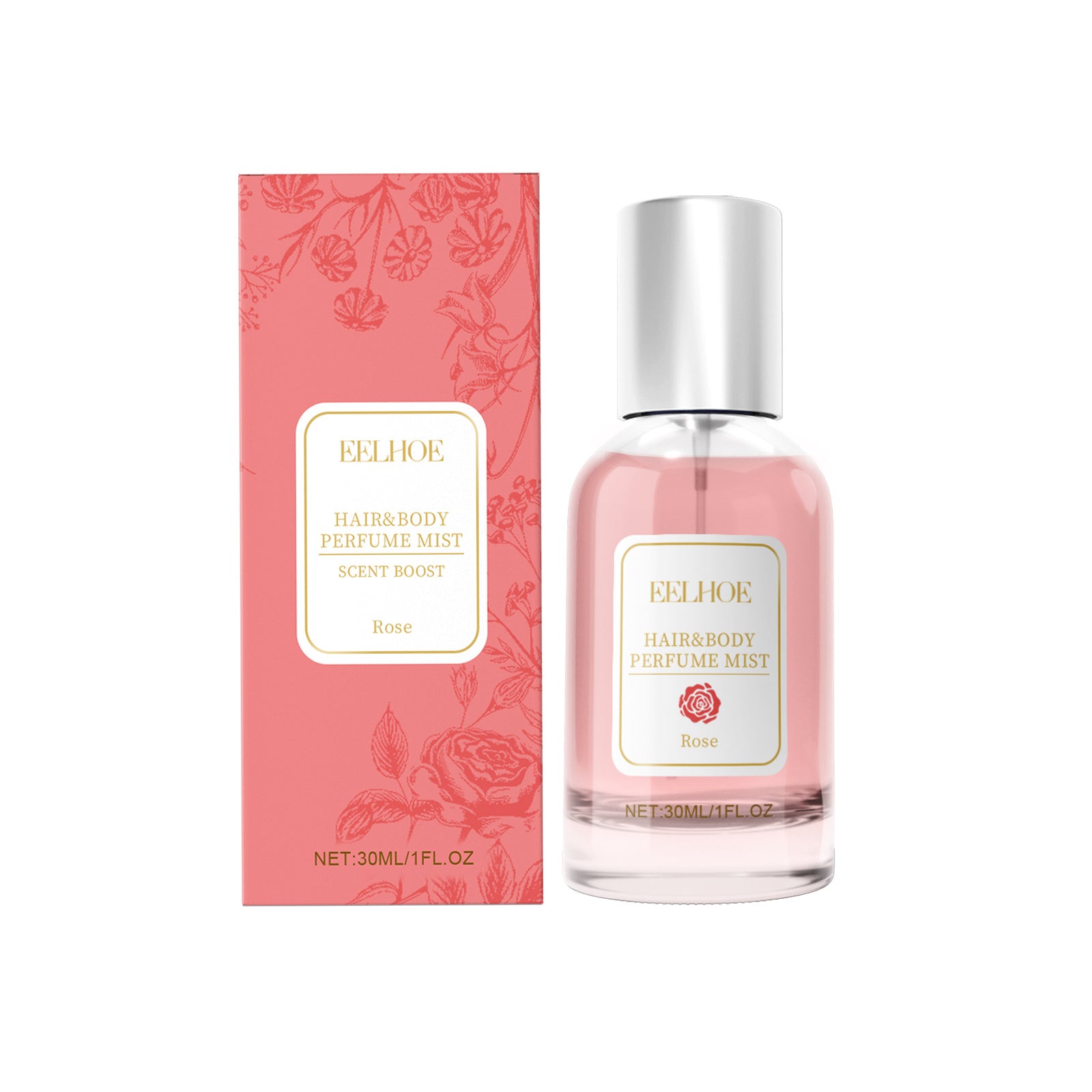 EELHOE Rose Body Hair Eau De Perfume Spray Fresh And Elegant With Fragrance And Charm Perfume Spray