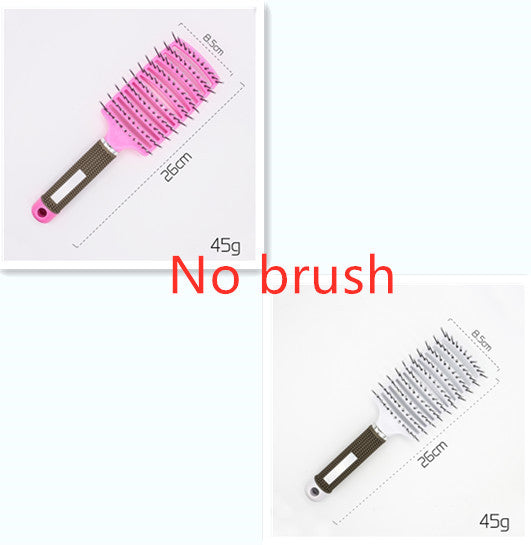 Hairbrush Anti Kit Brushy Women Detangler Hair Brush Bristle Nylon Scalp Massage  Teaser Hair Brush Comb