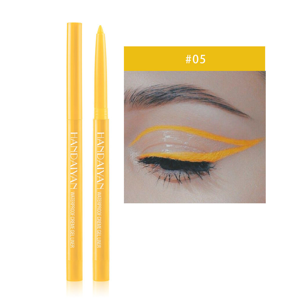 20 Color Cat Eye Makeup Waterproof Neon Colorful Liquid Eyeliner Long-lasting Black Eye Liner Pencil