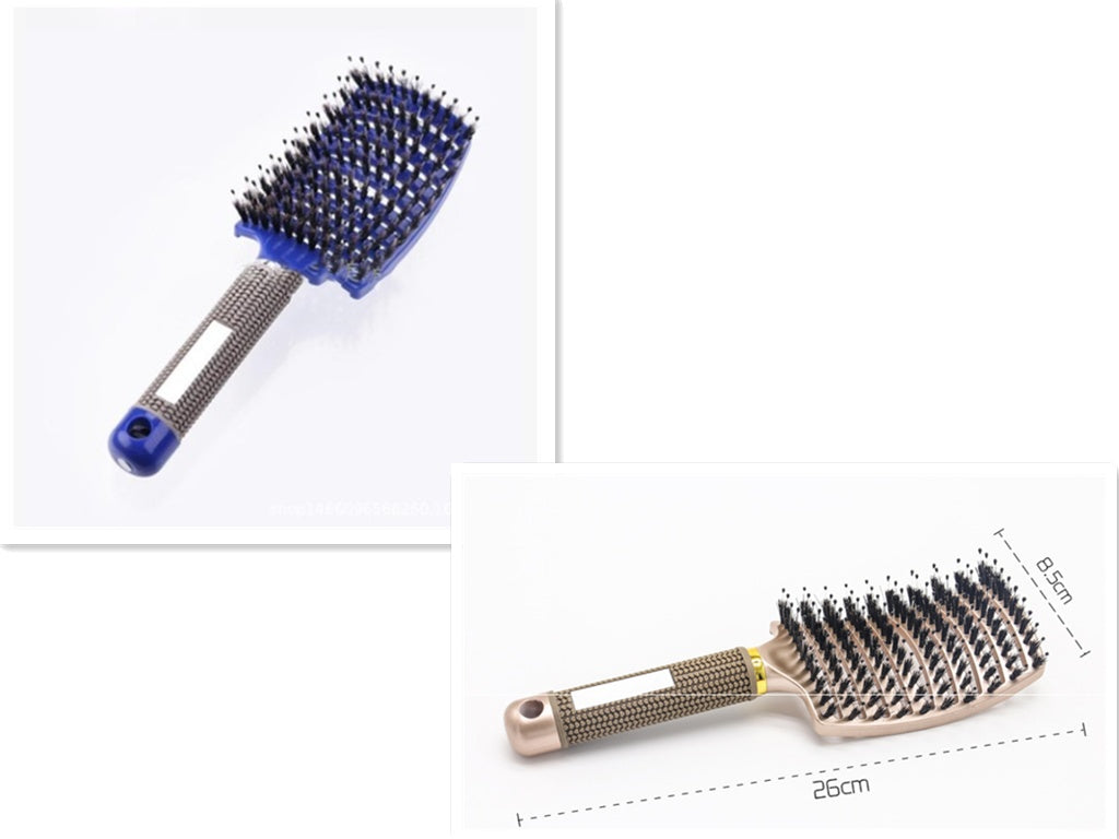 Hairbrush Anti Kit Brushy Women Detangler Hair Brush Bristle Nylon Scalp Massage  Teaser Hair Brush Comb