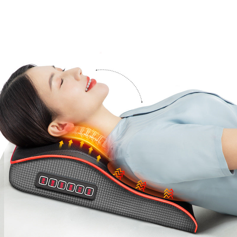 Electric back massager pillow massage body and neck with heat