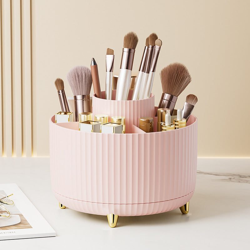 Desktop Swivel Makeup Brush Organizer