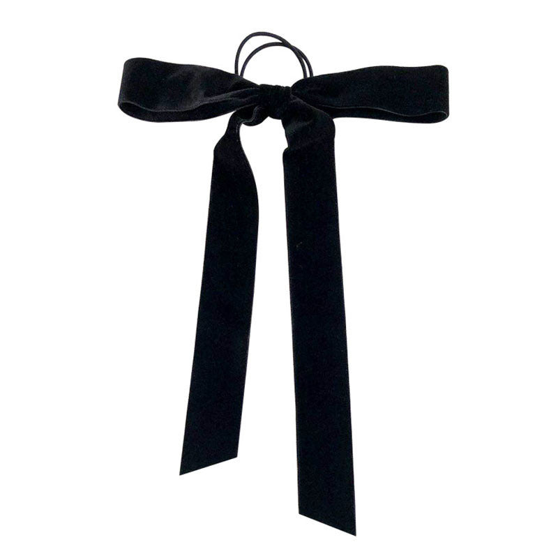 Ribbon double-sided velvet bow hair band for women