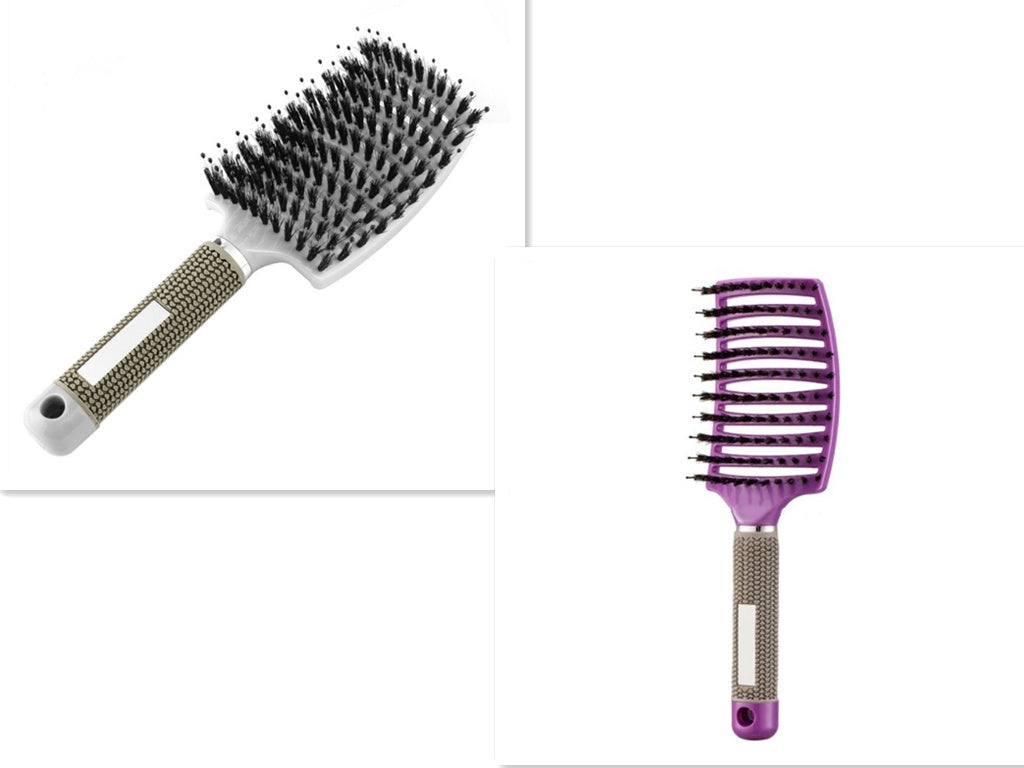 Hairbrush Anti Kit Brushy Women Detangler Hair Brush Bristle Nylon Scalp Massage  Teaser Hair Brush Comb