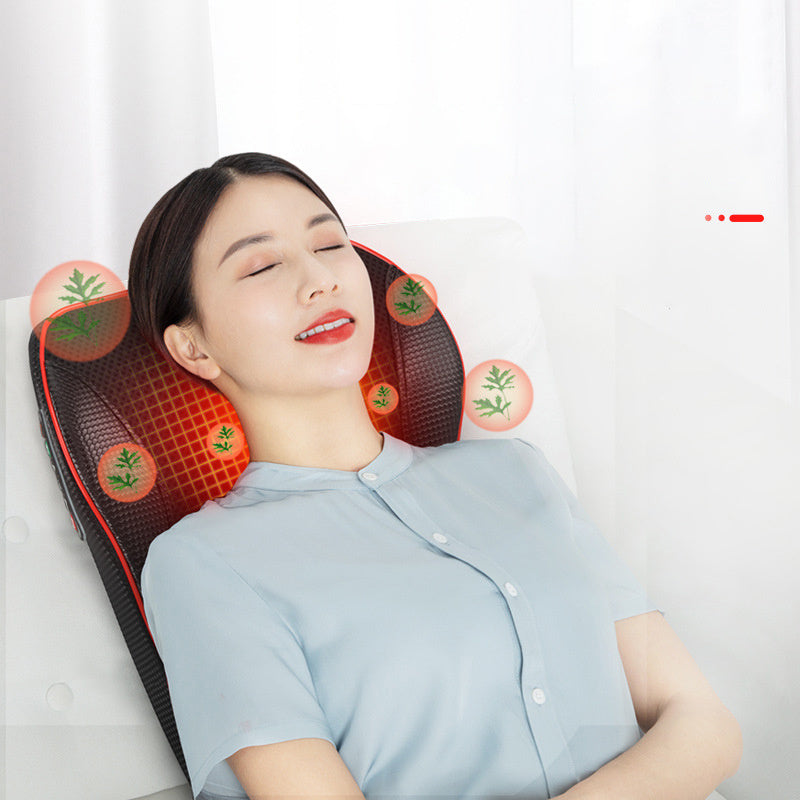 Electric back massager pillow massage body and neck with heat