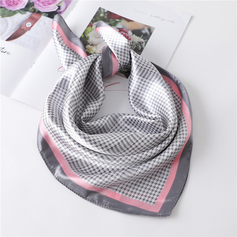 Women's New Small Square Retro Cashew Professional Scarf