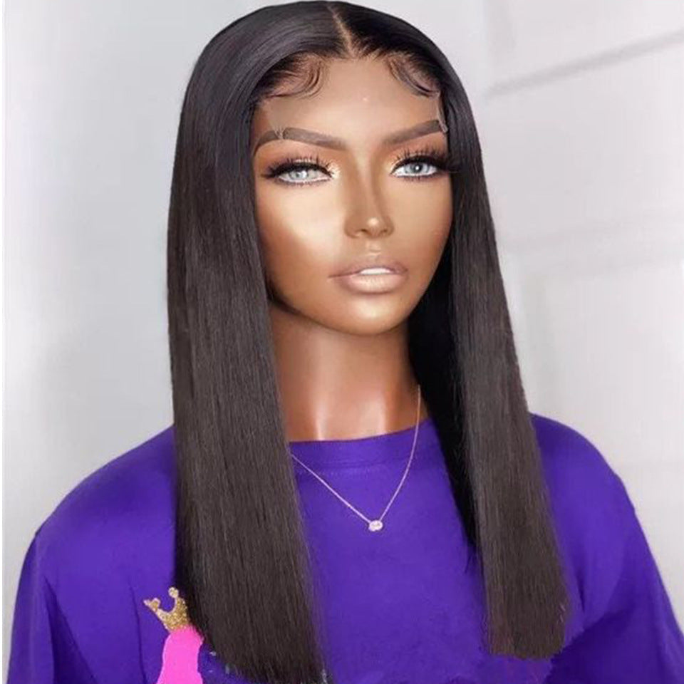 Double Drawn Bone Straight Human Hair Wigs