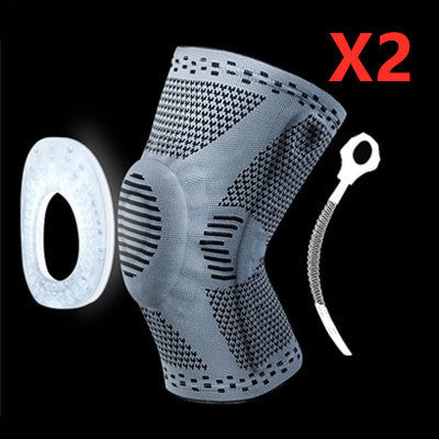 Knee Patella Protector Brace Silicone Spring Knee Pad