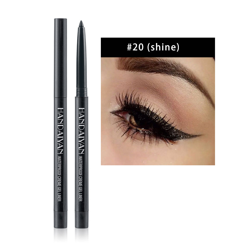 20 Color Cat Eye Makeup Waterproof Neon Colorful Liquid Eyeliner Long-lasting Black Eye Liner Pencil