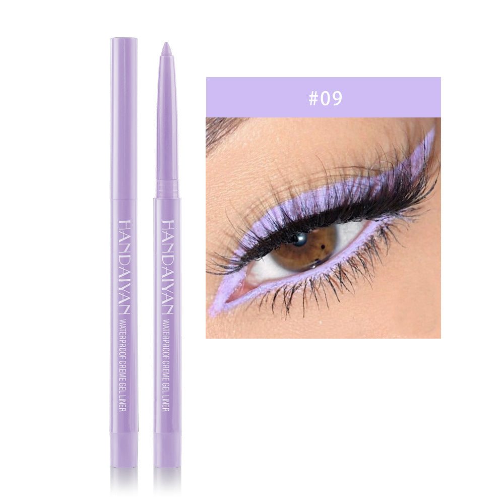 20 Color Cat Eye Makeup Waterproof Neon Colorful Liquid Eyeliner Long-lasting Black Eye Liner Pencil