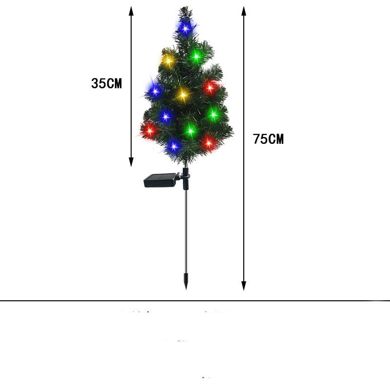 Solar Christmas Tree Lamp Garden Decoration Christmas Lights Christmas Garden Courtyards Decorations