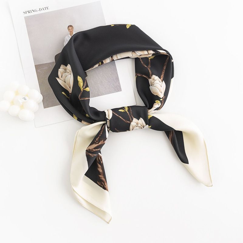 Elegant Silk Scarf Spring Matching Shirt