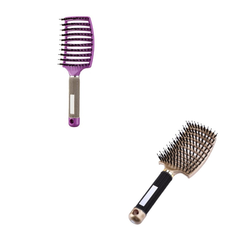 Hairbrush Anti Kit Brushy Women Detangler Hair Brush Bristle Nylon Scalp Massage  Teaser Hair Brush Comb