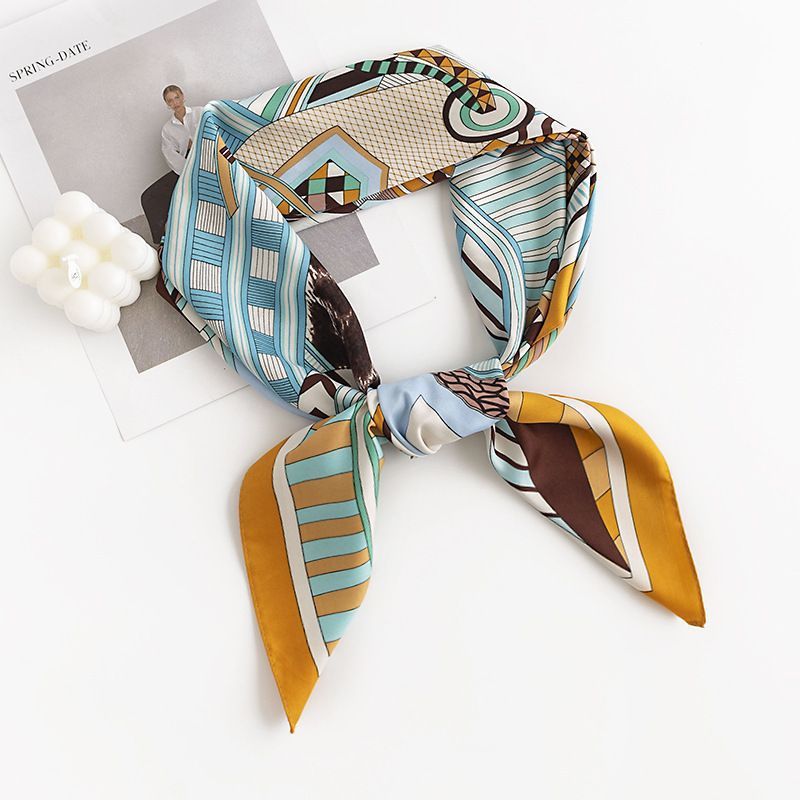 Elegant Silk Scarf Spring Matching Shirt