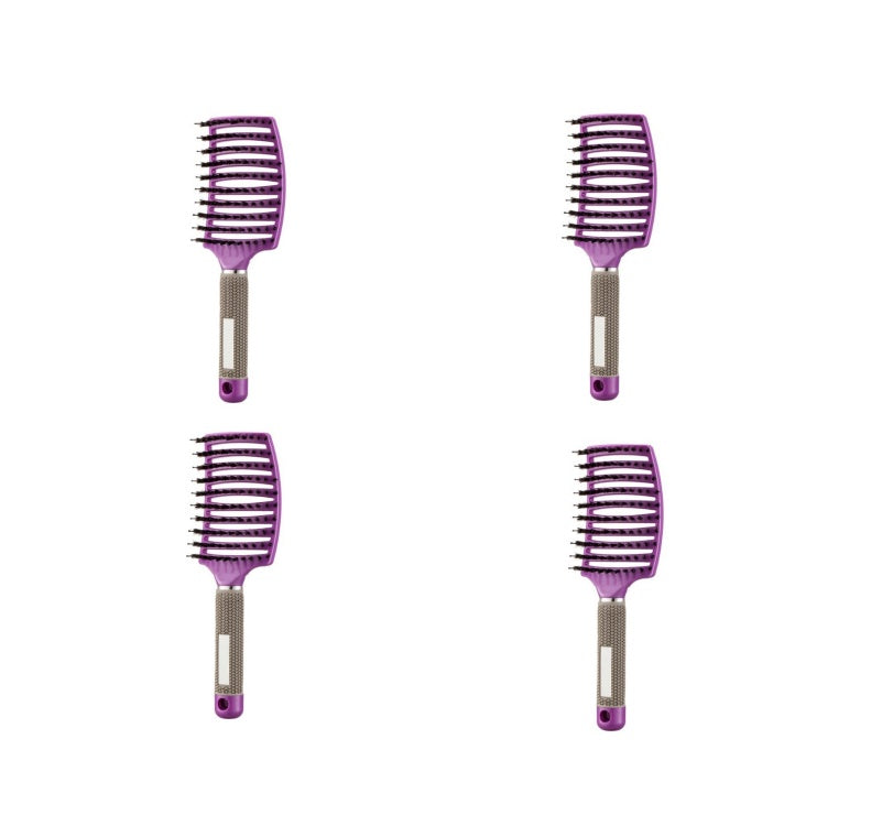 Hairbrush Anti Kit Brushy Women Detangler Hair Brush Bristle Nylon Scalp Massage  Teaser Hair Brush Comb